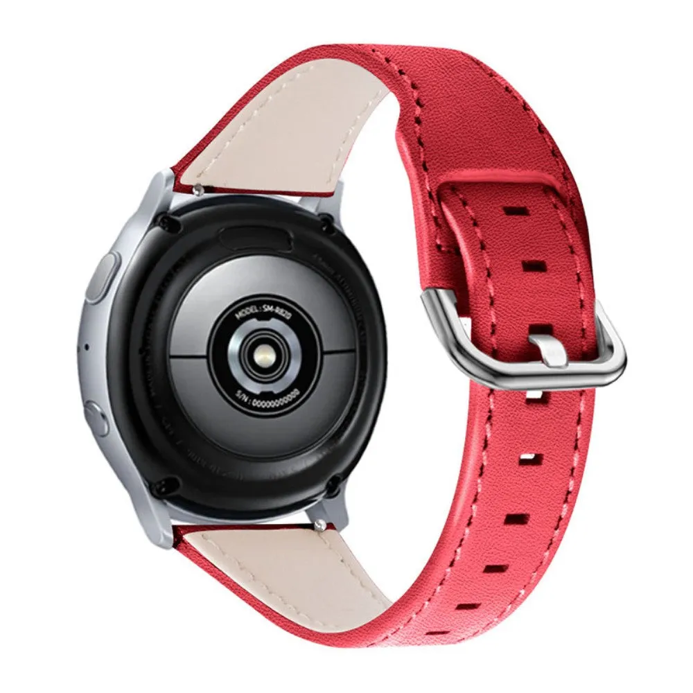 Garmin Vivomove Luxe cowhide leather watch strap - Red