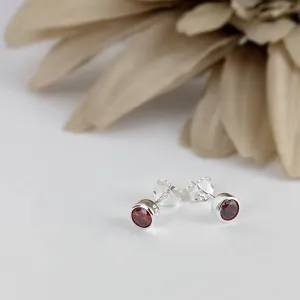 Garnet Sparkle Studs (Jan) - SE5053