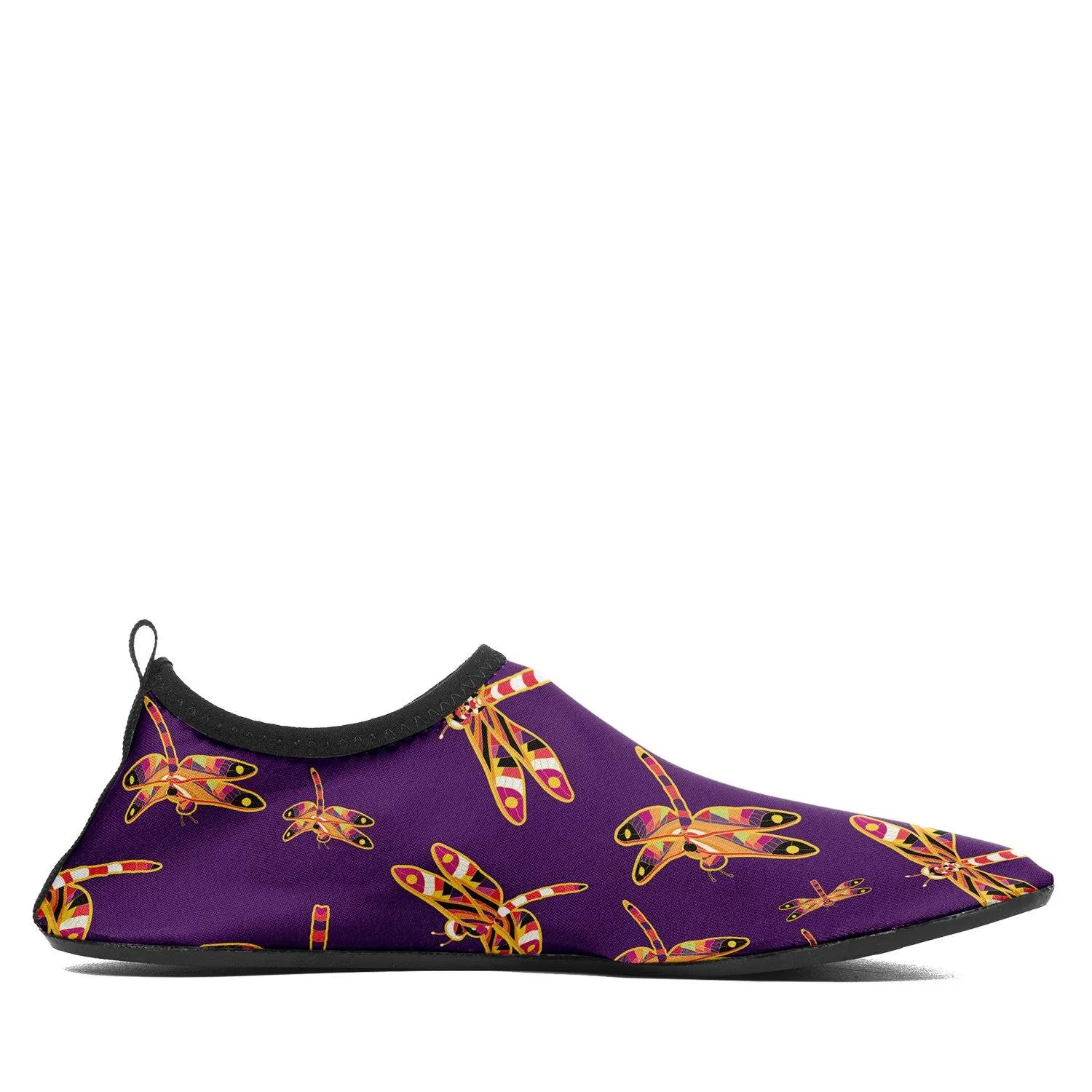 Gathering Yellow Purple Kid's Sockamoccs Slip On Shoes