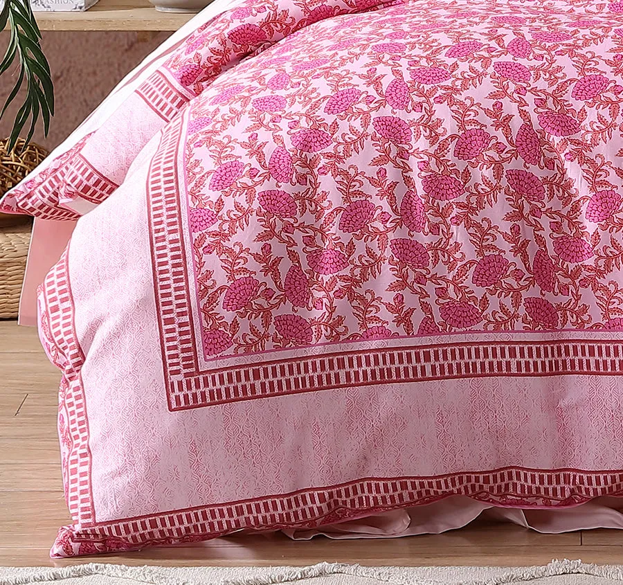 Gatika Quilt Cover Set Range Pink