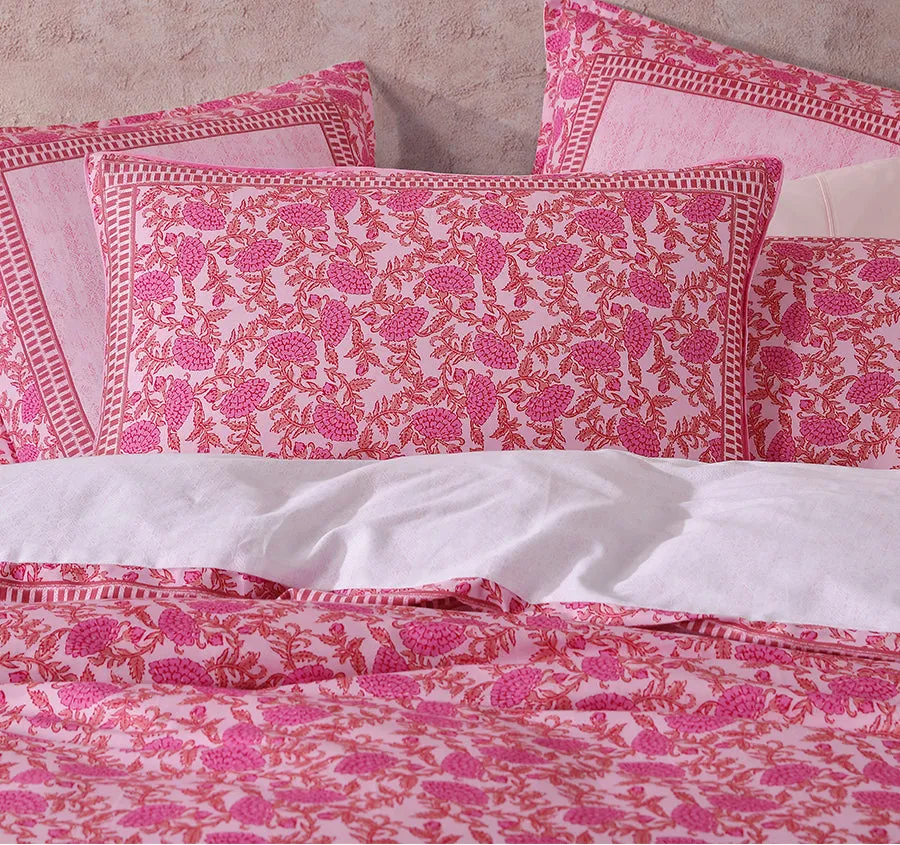 Gatika Quilt Cover Set Range Pink