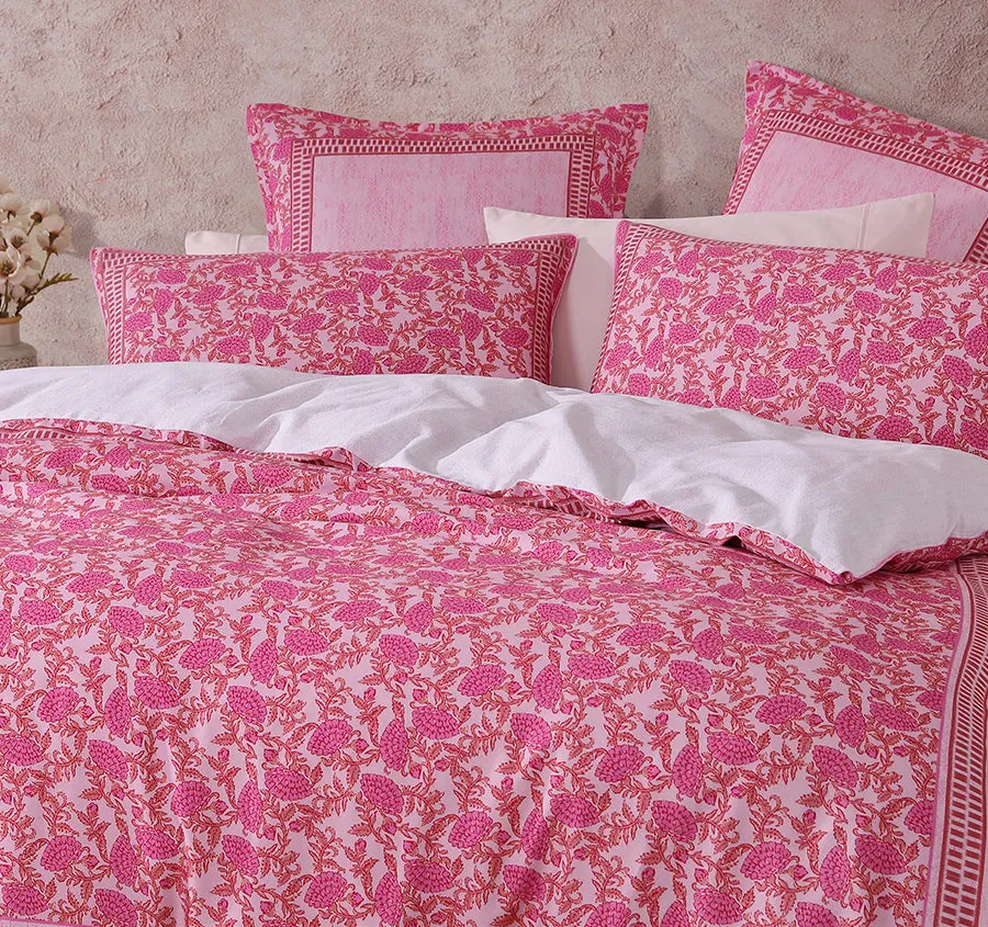 Gatika Quilt Cover Set Range Pink