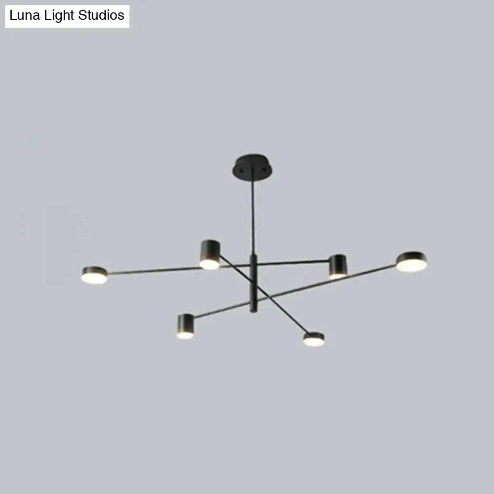 Gatria - Contemporary Sputnik Chandelier: Metal Pendant Light