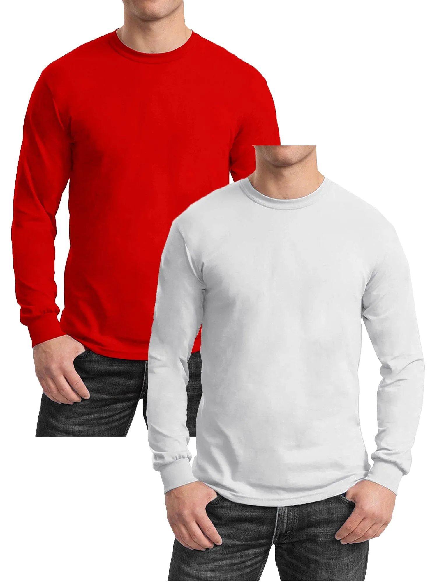 GBH Men's Egyptian Cotton Blend Long Sleeve Tee 2-Pack (S-2XL)