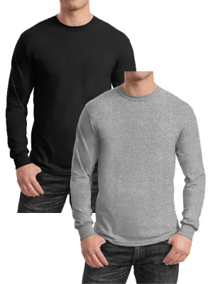 GBH Men's Egyptian Cotton Blend Long Sleeve Tee 2-Pack (S-2XL)