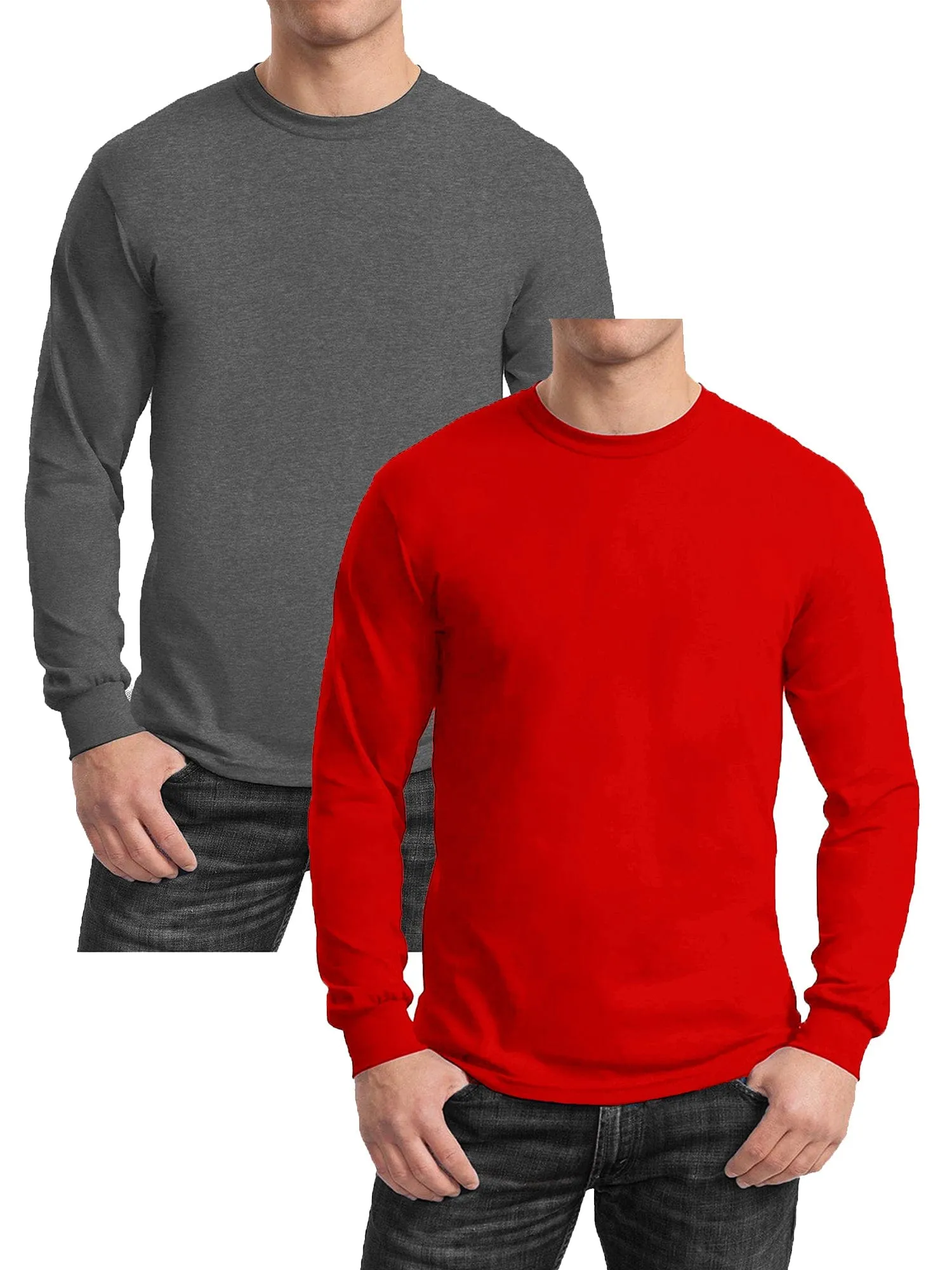 GBH Men's Egyptian Cotton Blend Long Sleeve Tee 2-Pack (S-2XL)