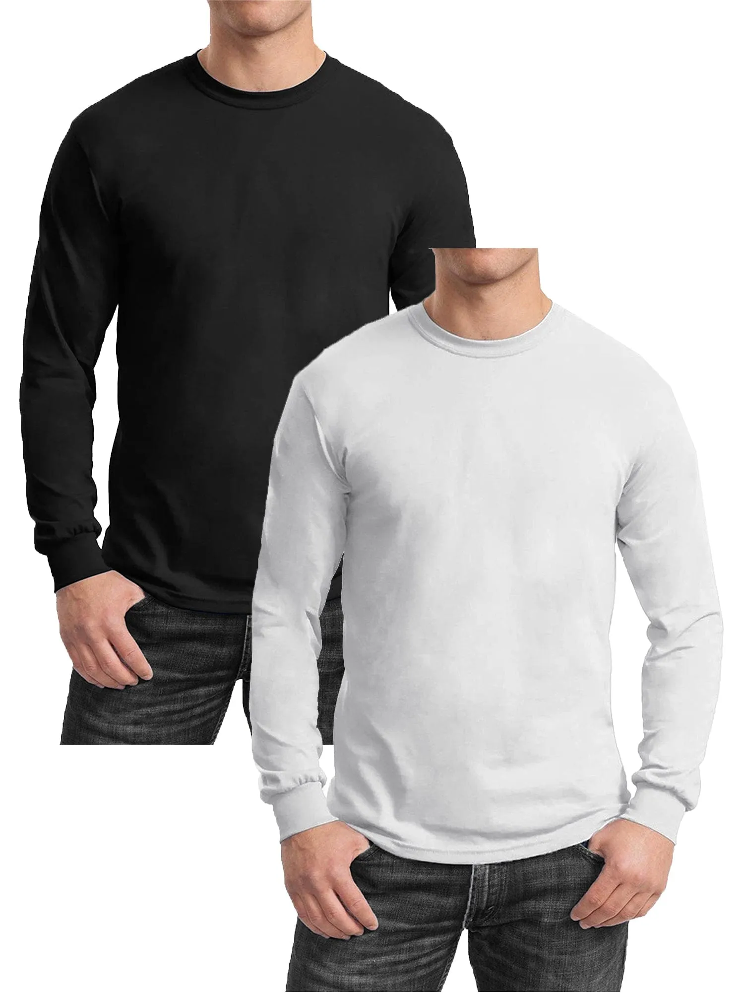 GBH Men's Egyptian Cotton Blend Long Sleeve Tee 2-Pack (S-2XL)