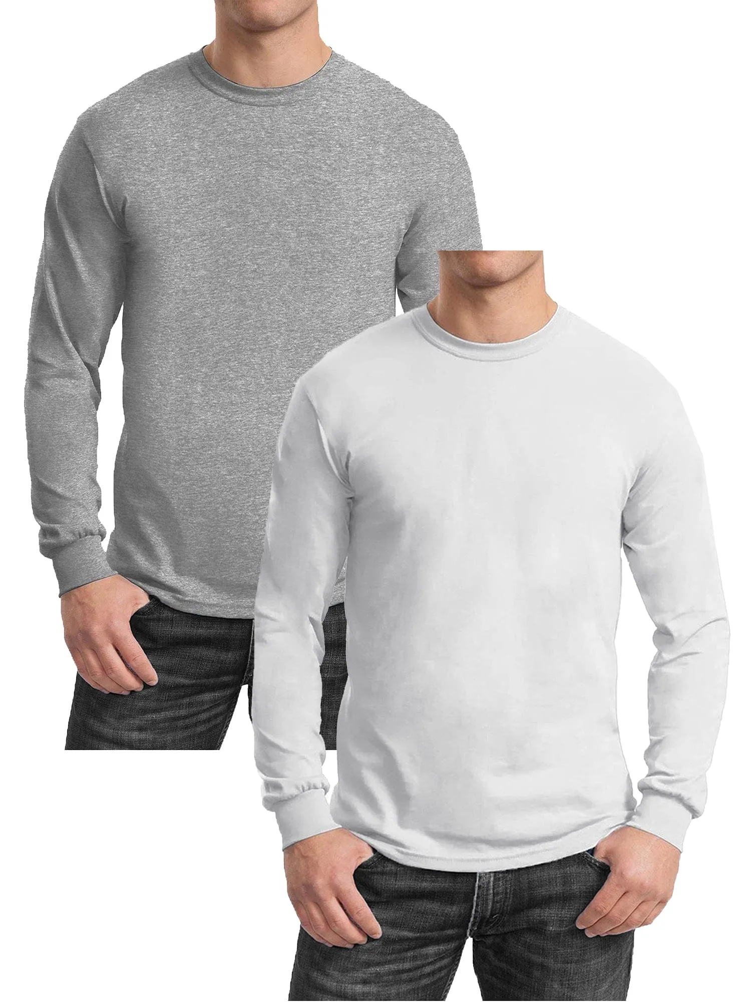 GBH Men's Egyptian Cotton Blend Long Sleeve Tee 2-Pack (S-2XL)