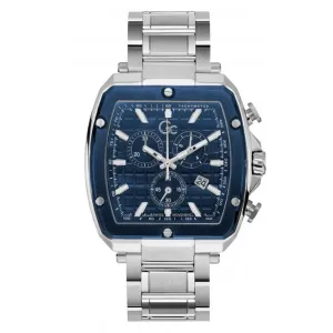 GC Gents Spirit Tonneau Silver Blue Watch Y83005G7MF