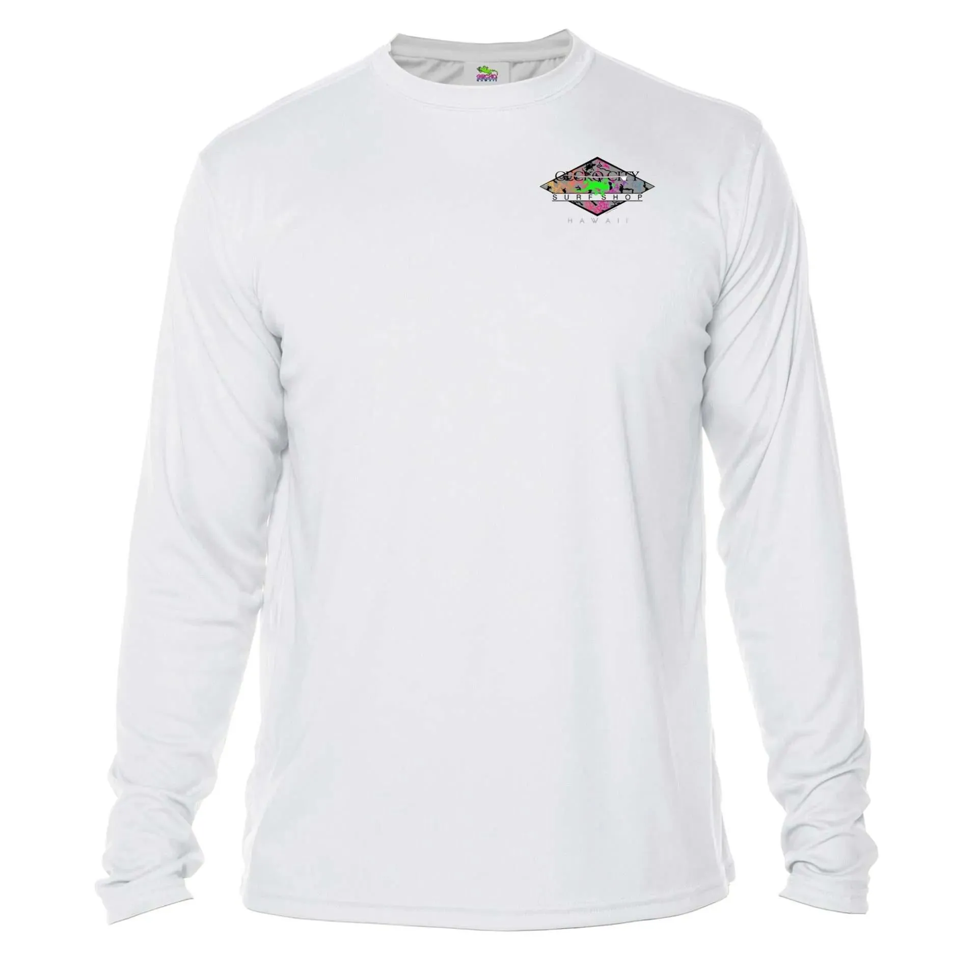 Gecko City Surf Shop Sun Shirt - UPF50 Gecko Hawaii Graphic Tee