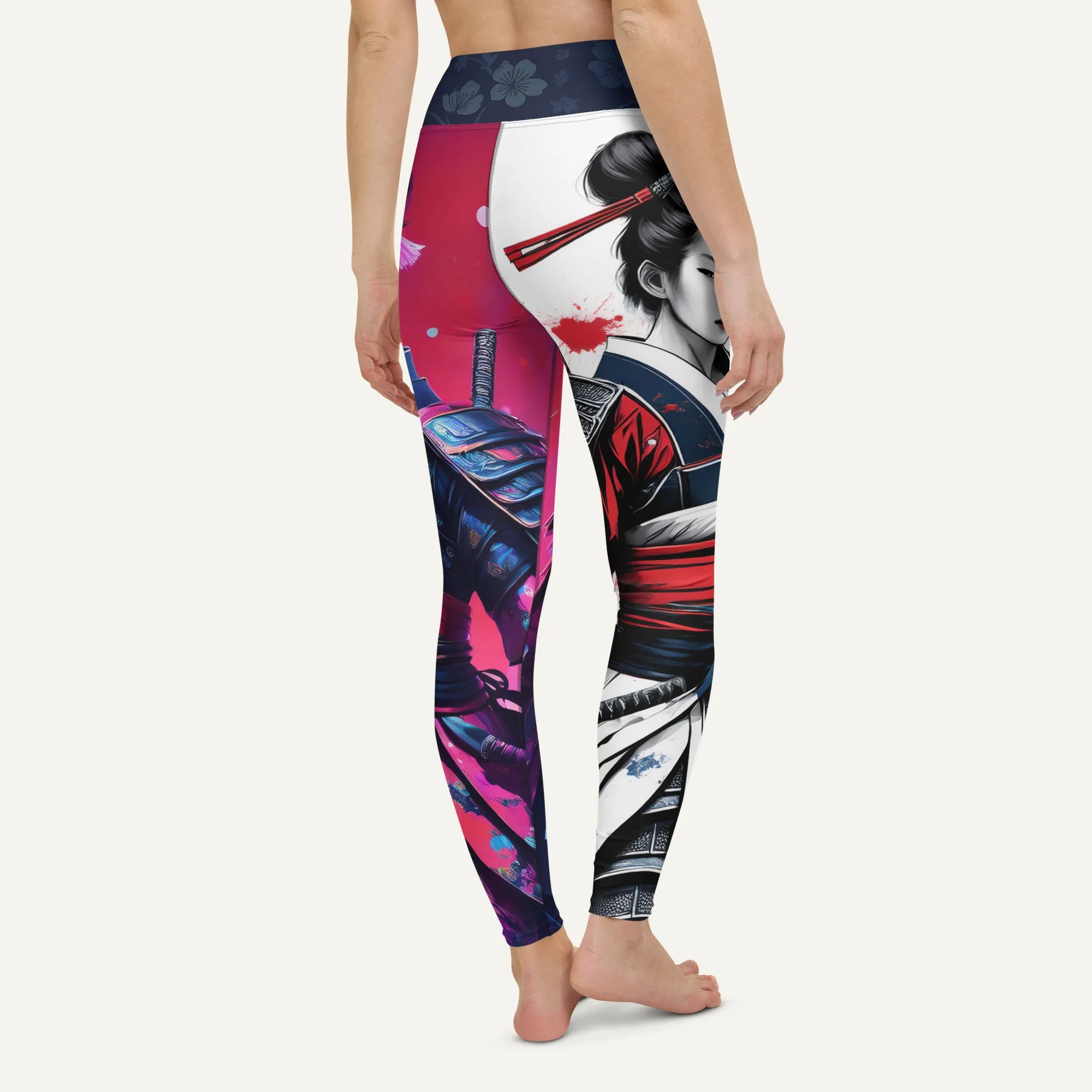 Geisha Warriors High-Waisted Leggings