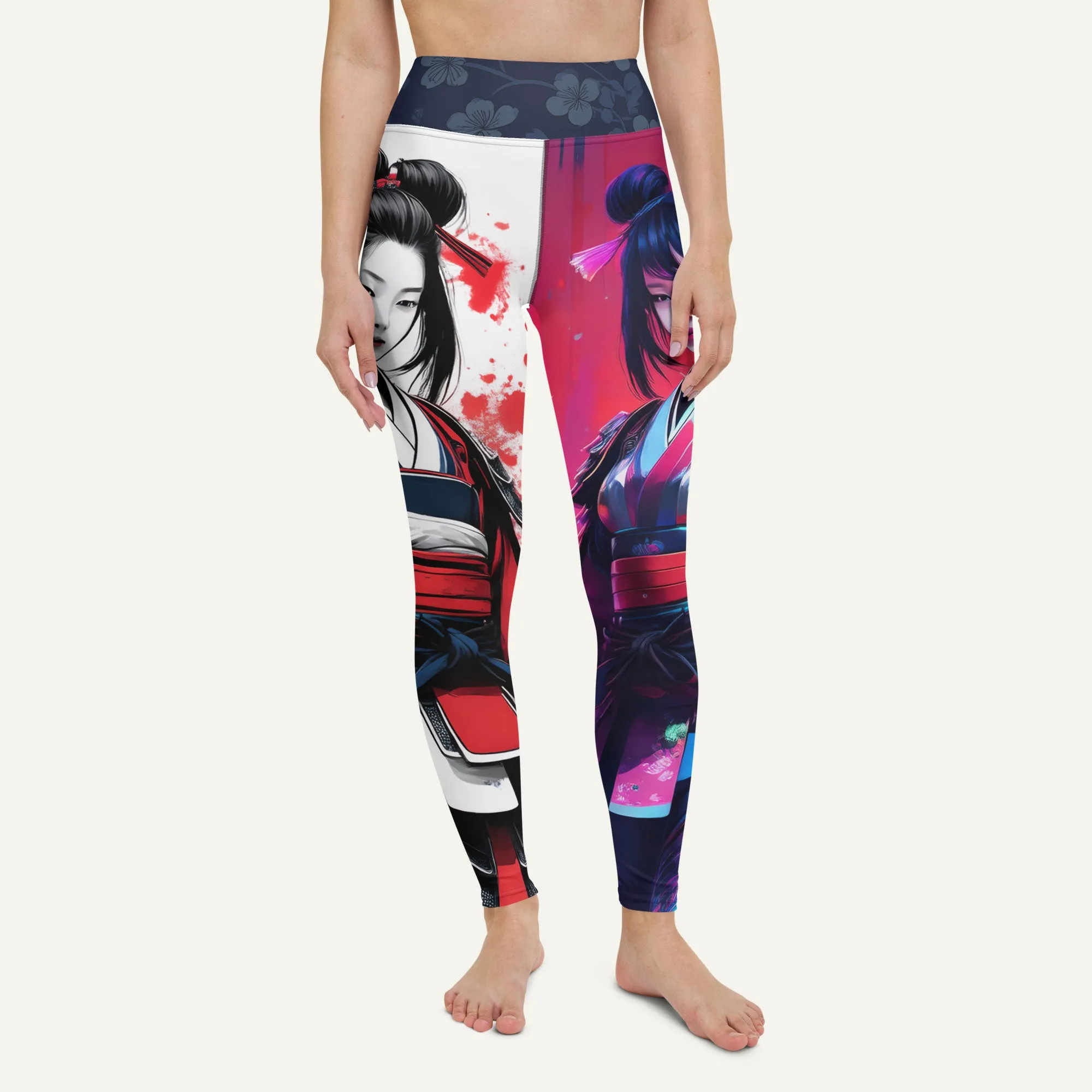 Geisha Warriors High-Waisted Leggings