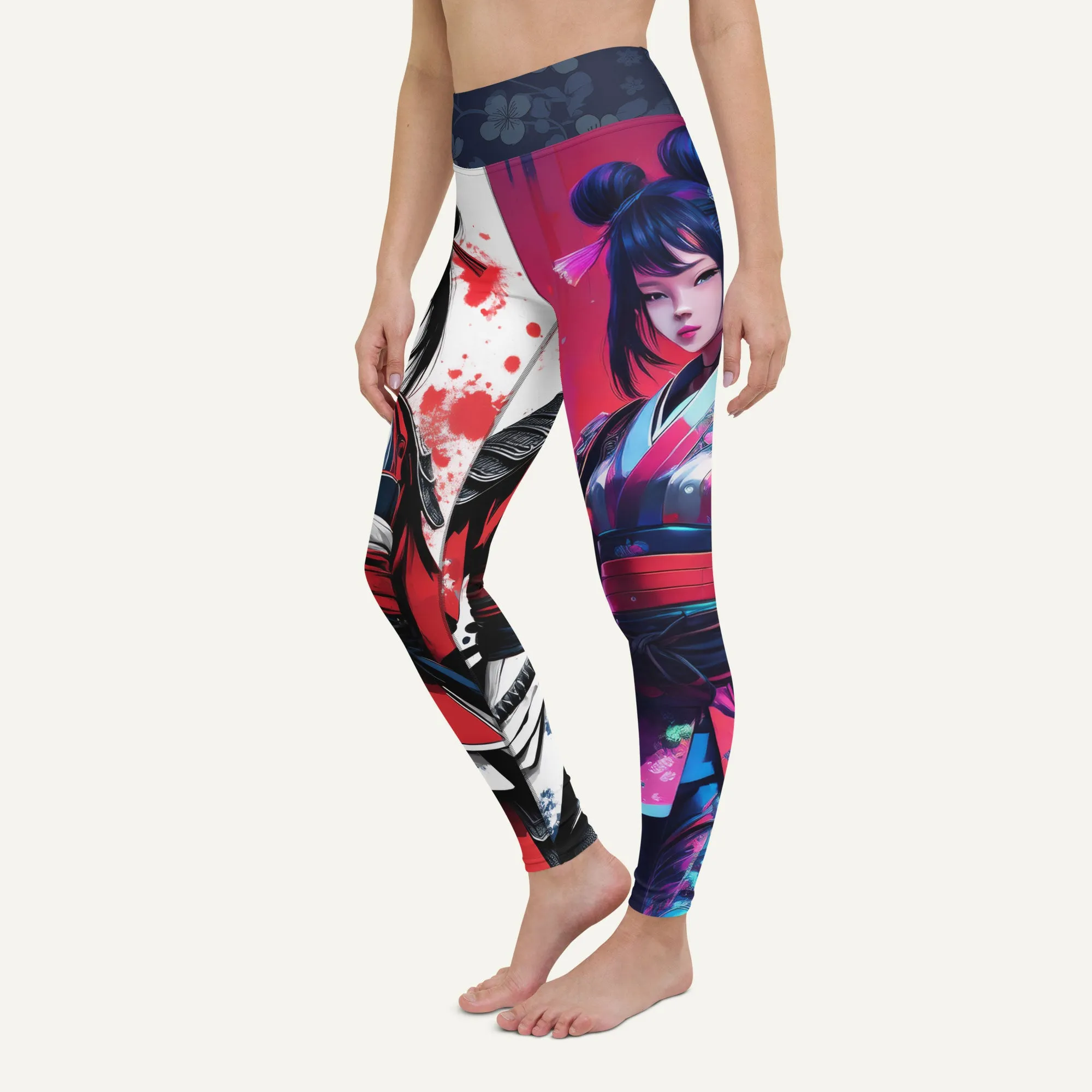 Geisha Warriors High-Waisted Leggings