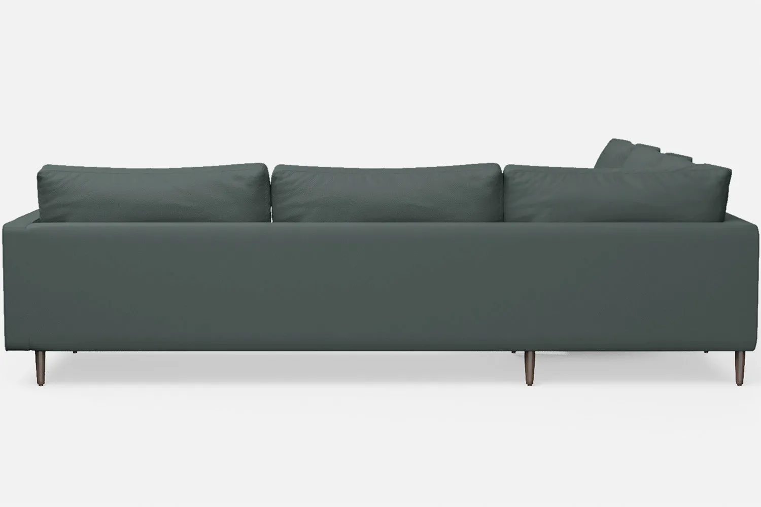 Gela 5 Seater Corner Sofa Dusky Turquoise Leather