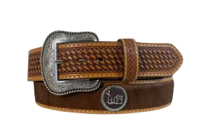 Gem Dandy Men's Brown Cowboy Pride Belt