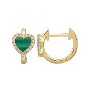 Gem Heart Hoops