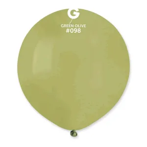 Gemar - 19" Green Olive Latex Balloons #098 (25pcs)