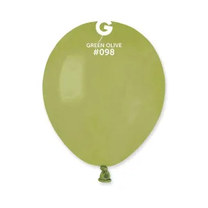 Gemar - 5" Green Olive Latex Balloons #098 (100pcs)