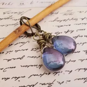 Gemstone Drop Boho Earrings