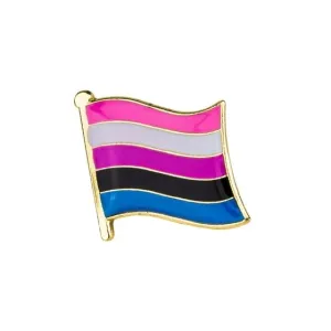 Genderfluid Pride Flag Enamel Pin