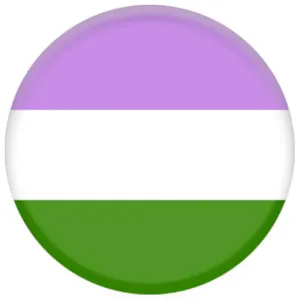 Genderqueer Flag Small Pin Badge