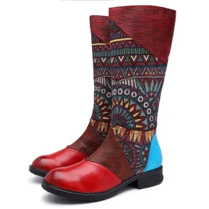 Genesis Boho Hippie Mid Calf Boots