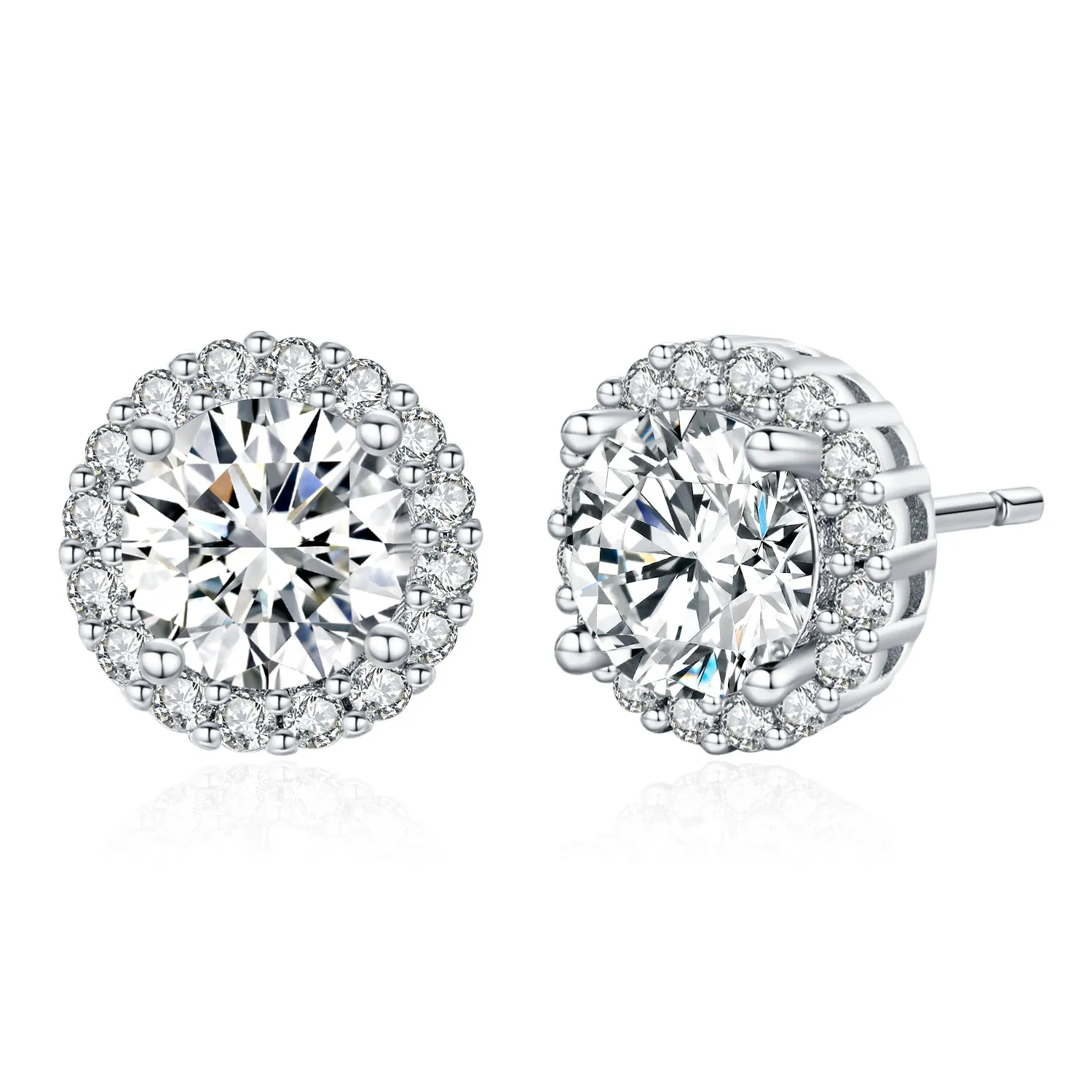 Genevive Anne Dainty Halo Earrings