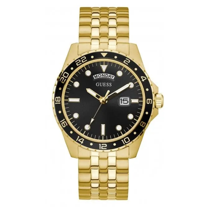 Gents Comet Stainless Steel Gold Tone Watch GW0220G4