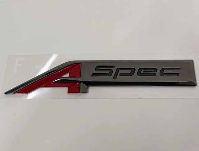 Genuine Acura 2023  Integra Gloss Black A-Spec Emblem Set