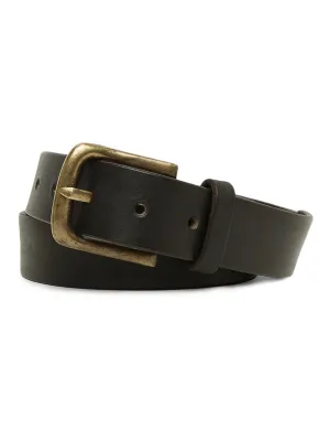 Genuine Black Plain Mens Leather Belt By Art N Vintage