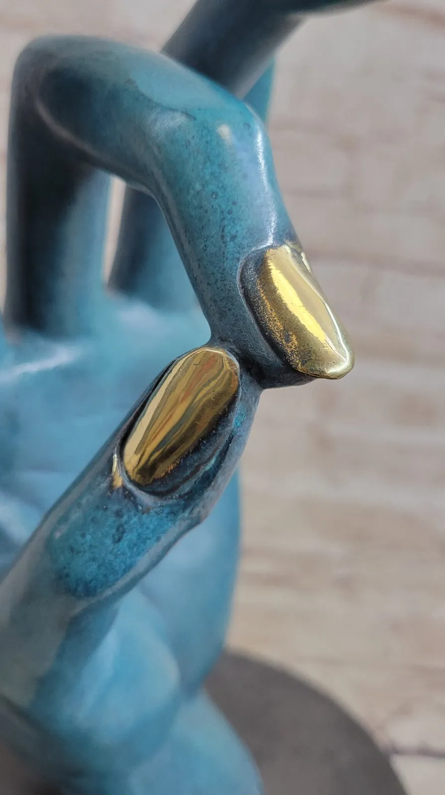 Genuine Bronze Buddha Hand Gesture Meditation Artwork by Dali Lost Wax Method