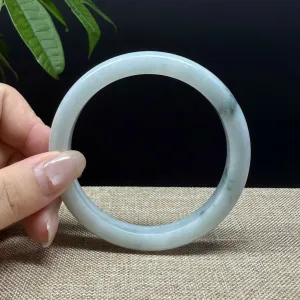 Genuine Burmese Green Jade Jadeite Bangle Bracelet ( 61.8mm )