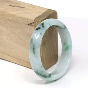 Genuine Burmese Jadeite Jade Bangle Bracelet (56.2 mm) #530