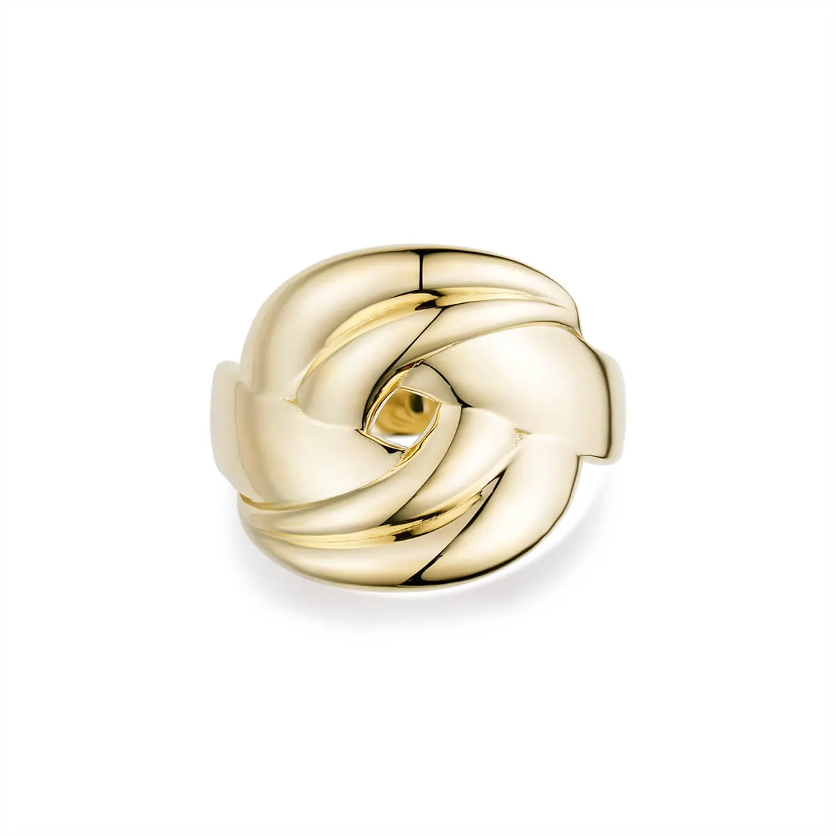 Genuine Gold womens cyclone fashion ring