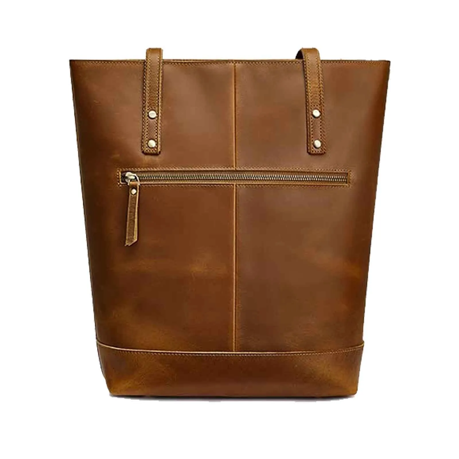 Genuine Leather Shoulder Laptop Purse