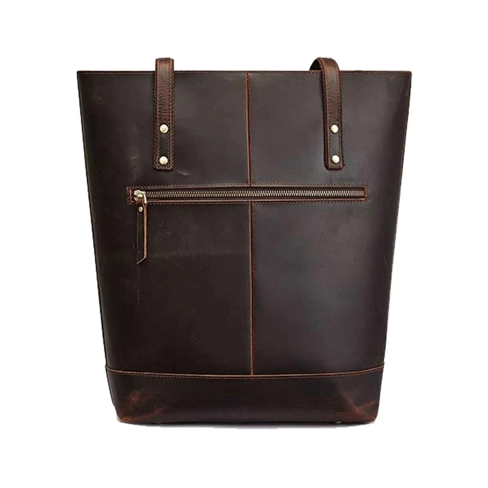 Genuine Leather Shoulder Laptop Purse