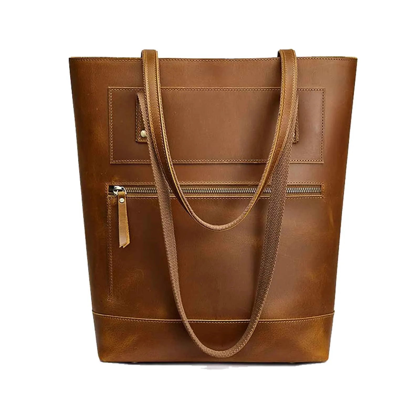 Genuine Leather Shoulder Laptop Purse