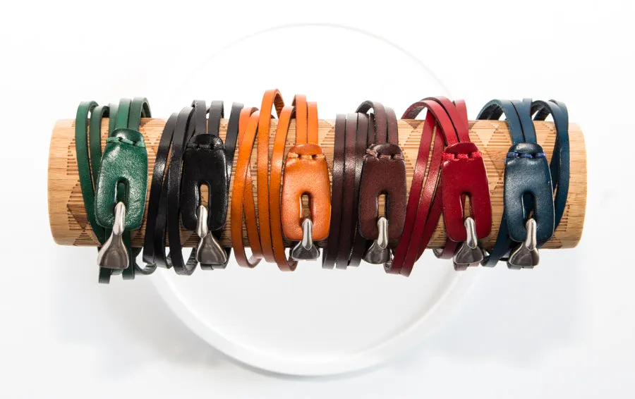 Genuine Leather Wrap Bracelets | 6 Colors