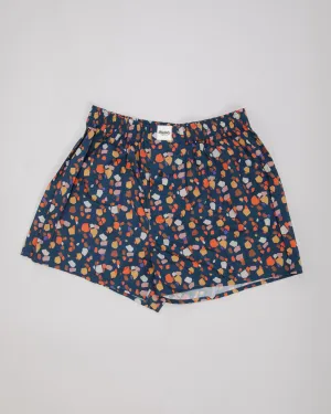 Geo Cotton Boxers Navy