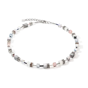 GeoCUBE® Iconic Monochrome necklace peach