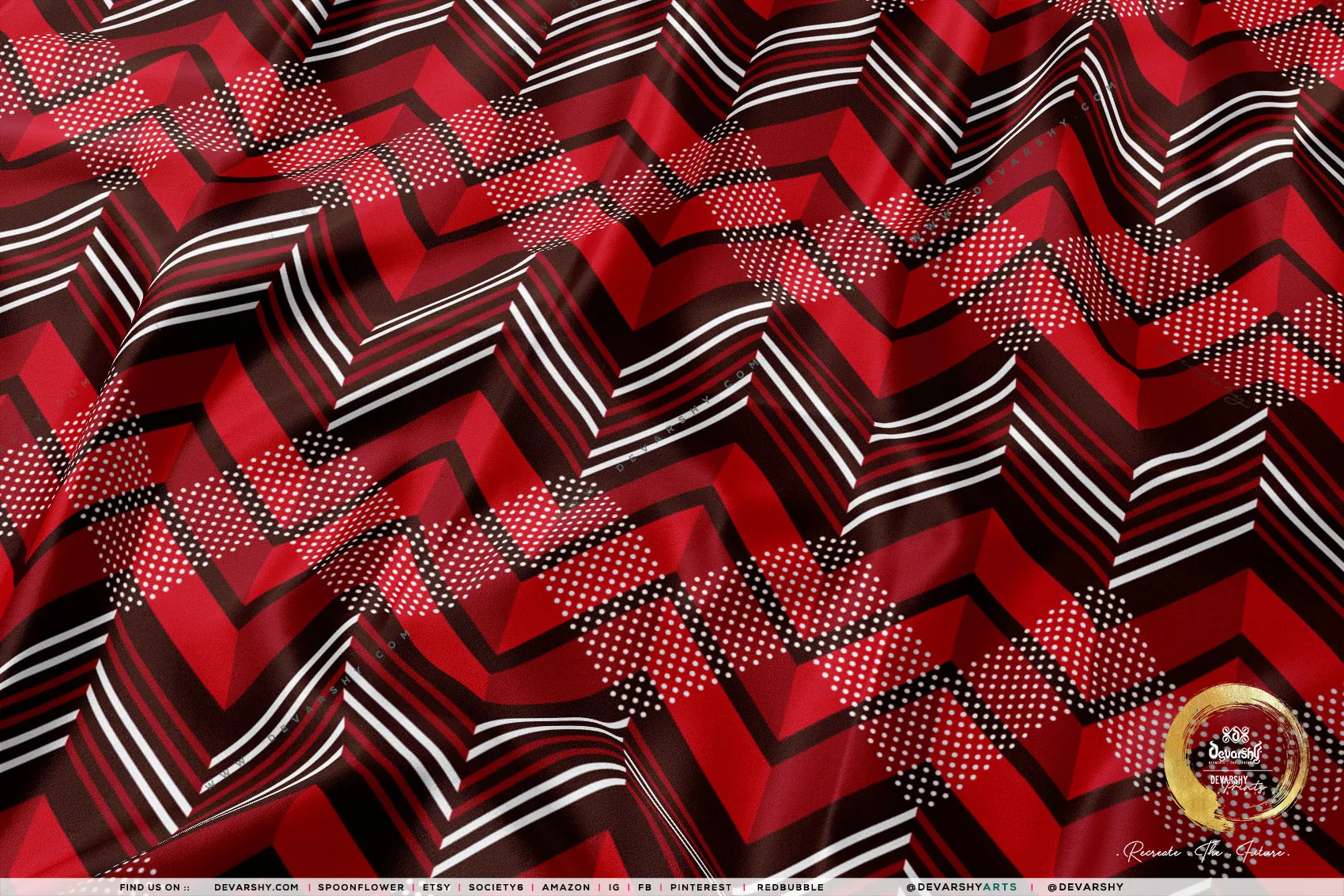 Geometric Apparel Fabric 3Meters , 9 Designs | 8 Fabrics Option | Fabric By the Yard | D20264