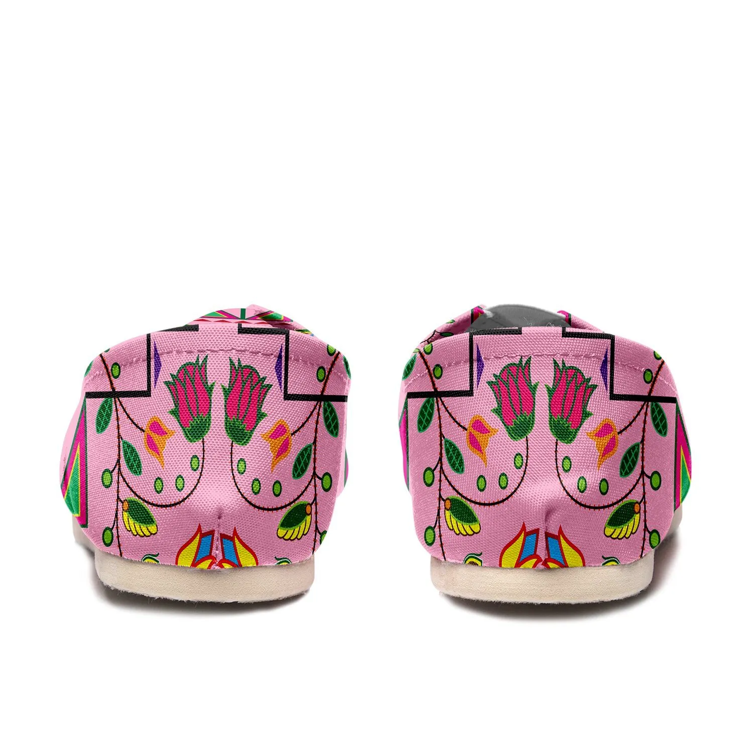 Geometric Floral Summer Sunset Slip On