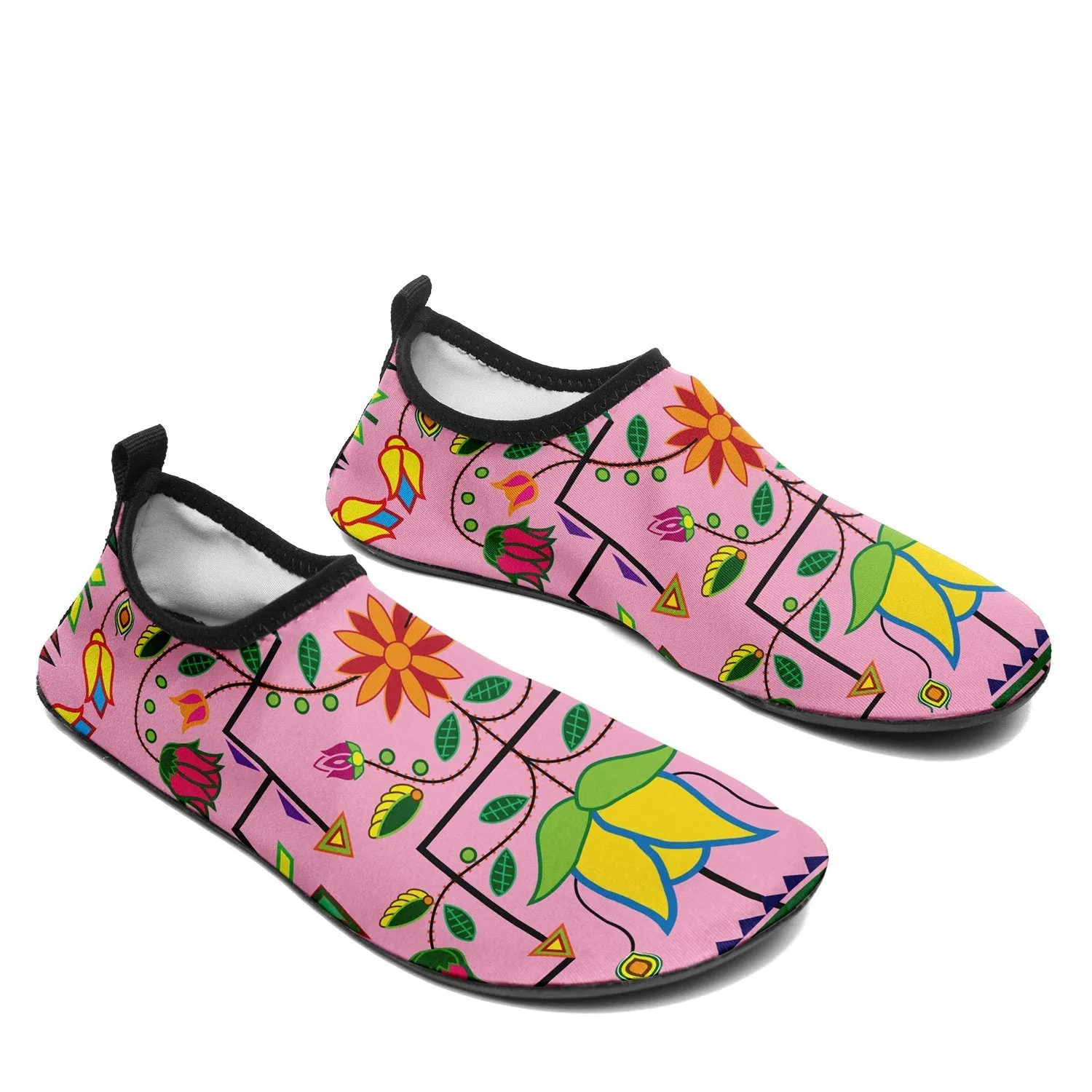 Geometric Floral Summer Sunset Sockamoccs