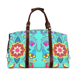 Geometric Floral Winter-Sky Classic Travel Bag