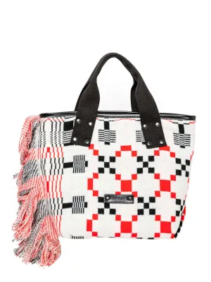 Geometric Jacquard Tote M