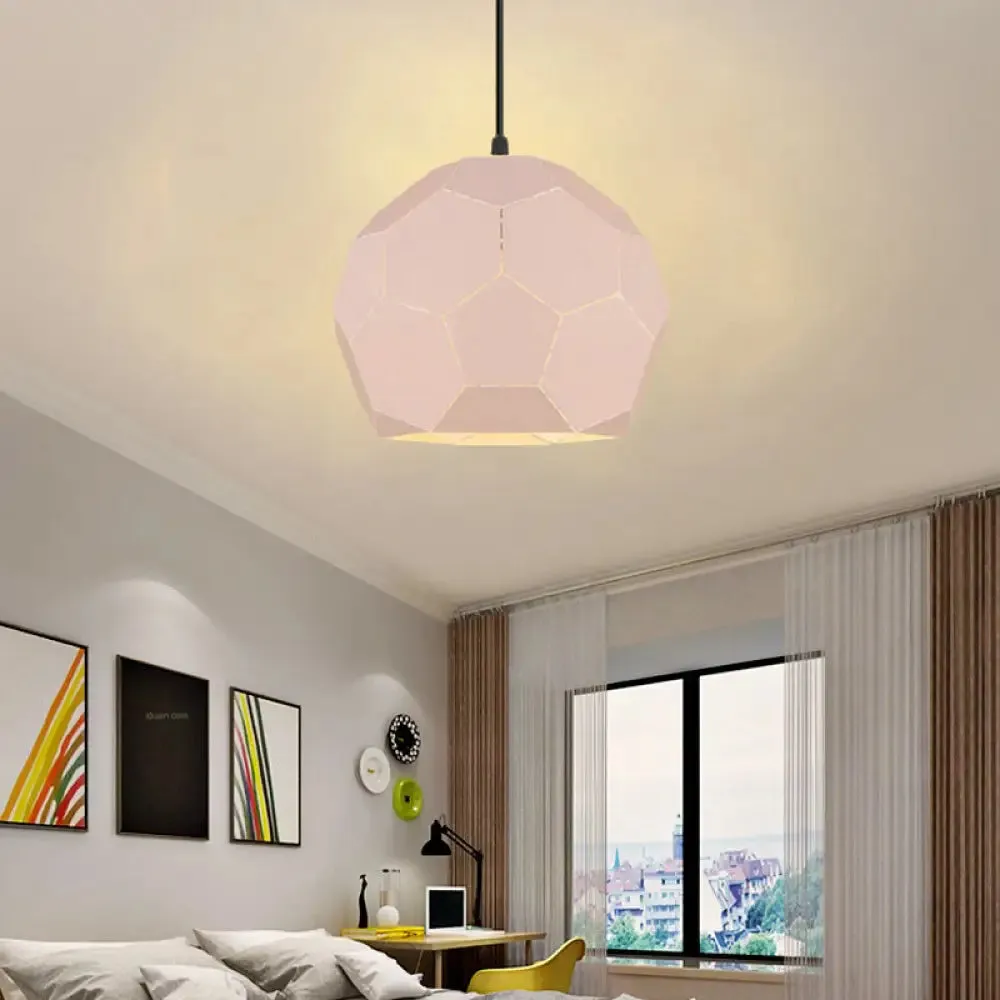 Geometric Nordic Style Metal Pendant Lamp in 5 Colors