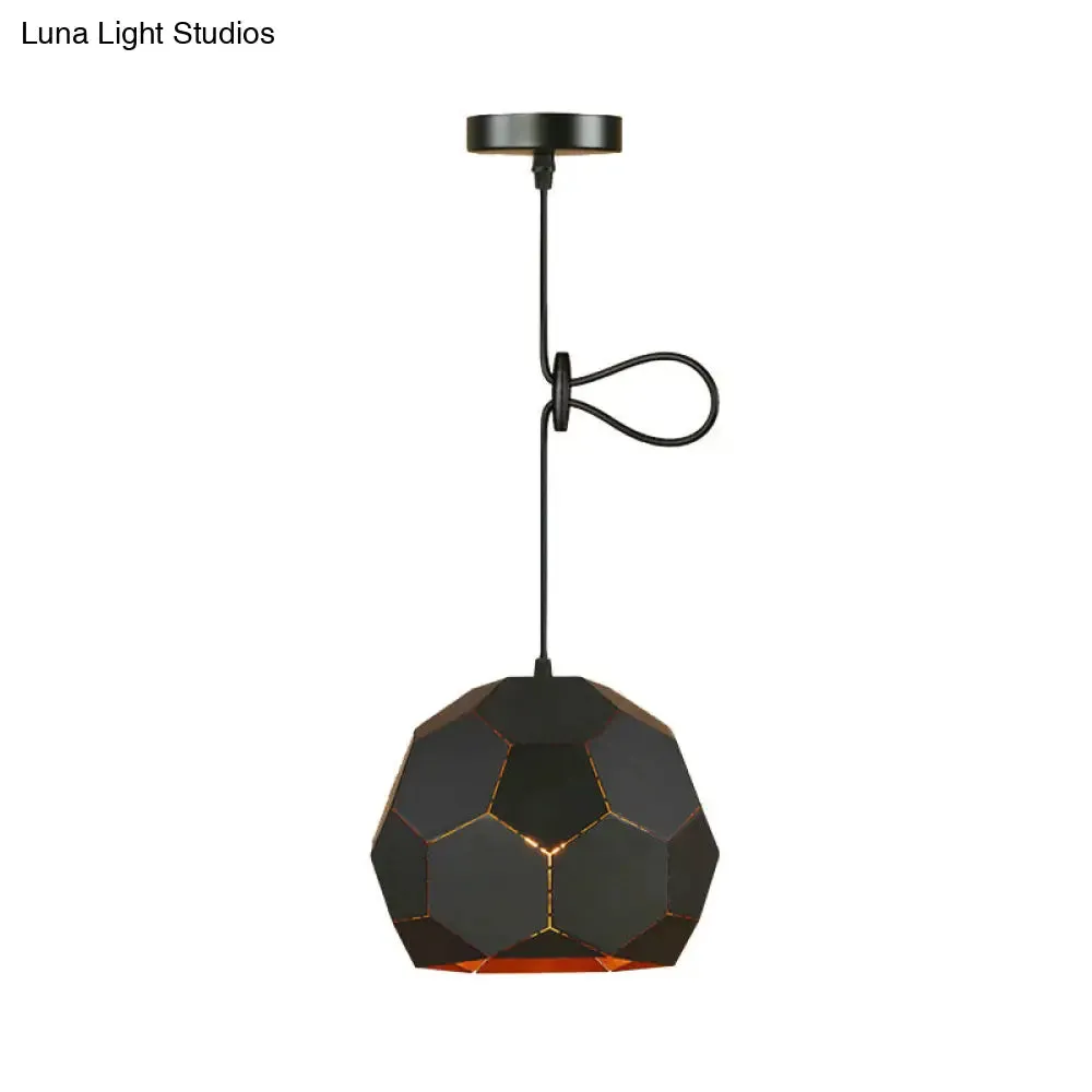 Geometric Nordic Style Metal Pendant Lamp in 5 Colors