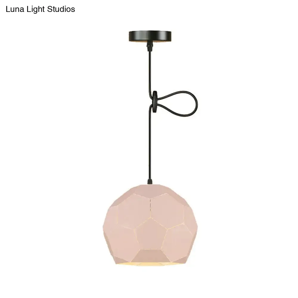 Geometric Nordic Style Metal Pendant Lamp in 5 Colors