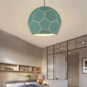 Geometric Nordic Style Metal Pendant Lamp in 5 Colors