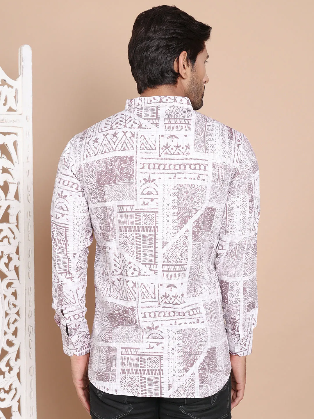 Geometric Printed Short Kurta